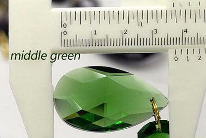 10PCS 38MM Colorful Teardrop Glass Chandelier Crystal Prisms Wedding Decoration