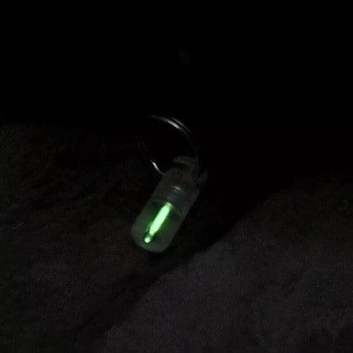 25years luminous Tube Pendants Paracord Beads Key Ring Necklace Pendants Zipper