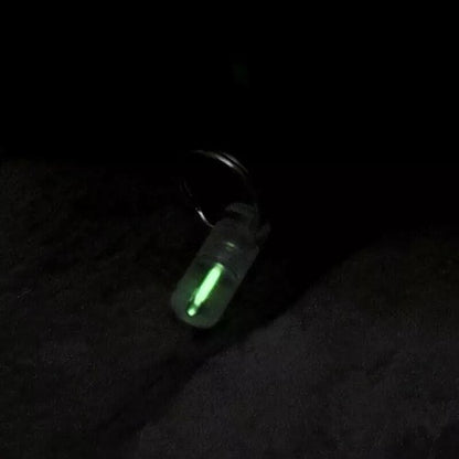 25years luminous Tube Pendants Paracord Beads Key Ring Necklace Pendants Zipper
