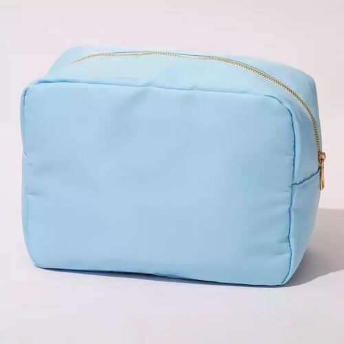 Rhinestone Nylon Waterproof Pouch Makeup Case Nylon Travel Cosmetic Bag Cosmetic