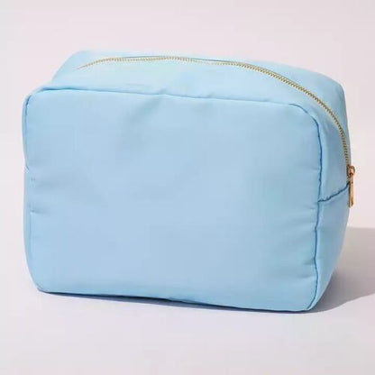Rhinestone Nylon Waterproof Pouch Makeup Case Nylon Travel Cosmetic Bag Cosmetic