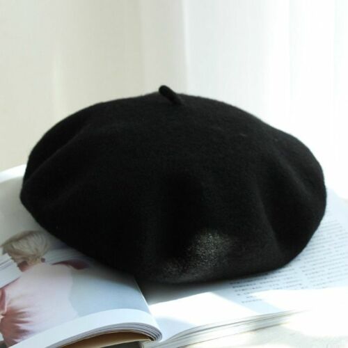 Berets Hat 100% Pure Wool French Artist Women Painter Vintage Warm Walking Cap