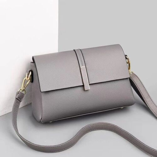 Genuine Leather Bag Fashion One Shoulder Messenger Square Crossbody Polyester