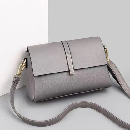 Genuine Leather Bag Fashion One Shoulder Messenger Square Crossbody Polyester