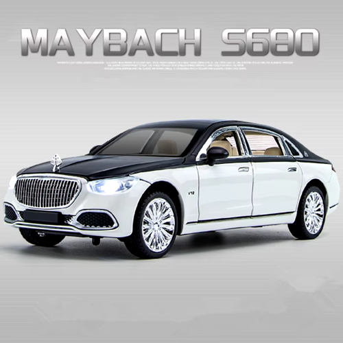 1:22 Benz Maybach S680 Alloy Metal Car Model Diecast Metal Toy Vehicles Car Mode