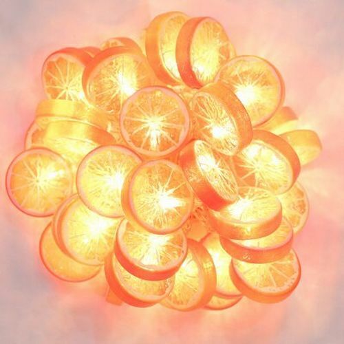 LED Lemon String Light 3M Shape Fairy Warm White Strip Battery USB Operated Wire