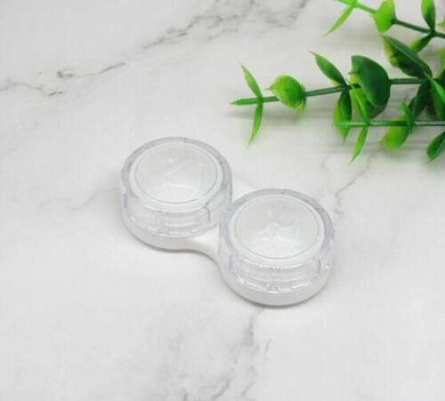 Contact Lens Case Box Mirror Women Mini Square Lovely Eyes Container Bag Travel