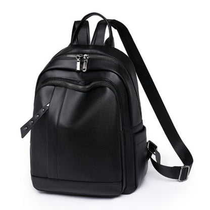 Women Ladies Backpack Purse PU Leather Zipper Bags Casual Backpacks Shoulder Bag