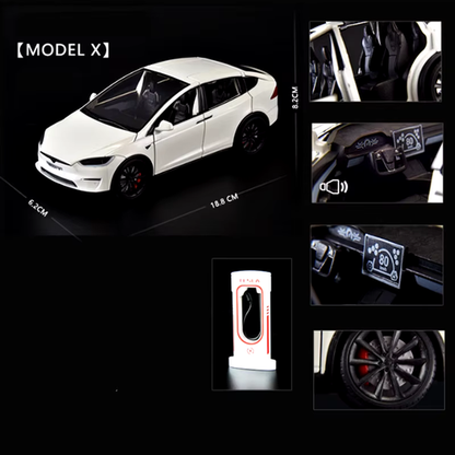 1:24 Model 3 Model Y X Alloy Car Model Diecast Metal Toy Vehicles Car Model Simu
