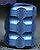 New Blue Gold Titanium Alloy Knife Bead Umbrella Pendant Rope Paracord Outdoor