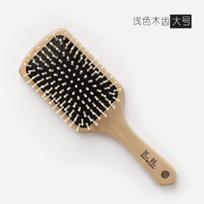 Professional Massage Cushion Hair Brush Antistatic Wooden Pin Massage Scalp Comb