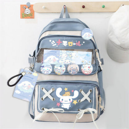 My Melody Backpack Kuromi Cinnamoroll Cartoon Student Schoolbag Shoulders Bag