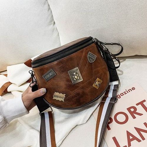 Vintage Crossbody Bag Soft Leather Shoulder Bag Messenger Purse Casual Bucket