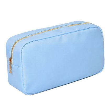 Mini Embroidery Patch Toiletry Pouch Waterproof Storage Nylon Travel Makeup Bag
