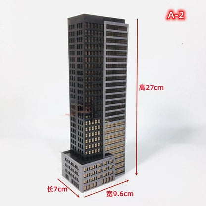 City HighHouse 1:300 Architectural Model Skyscraper Scene Building Model