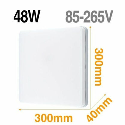 Square LED Panel Light 18W 24W 36W 48W Round Ceiling Lamp Downlight AC85-265V 1