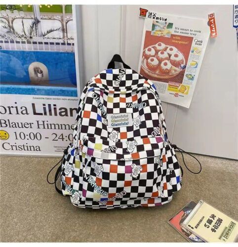 Women Backpack Canvas Teenage Bags Candy Color School Bag Outdoor Travel College