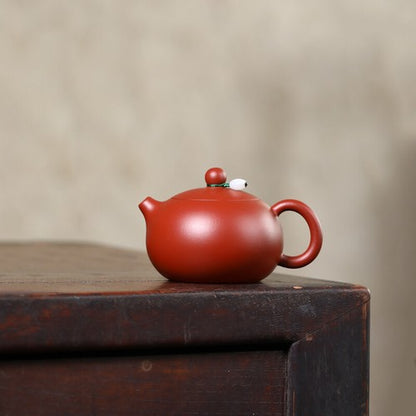 Full Handmade Xishi Pot Marked Real Yixing Zisha Dahongpao Clay Master Tea Pot