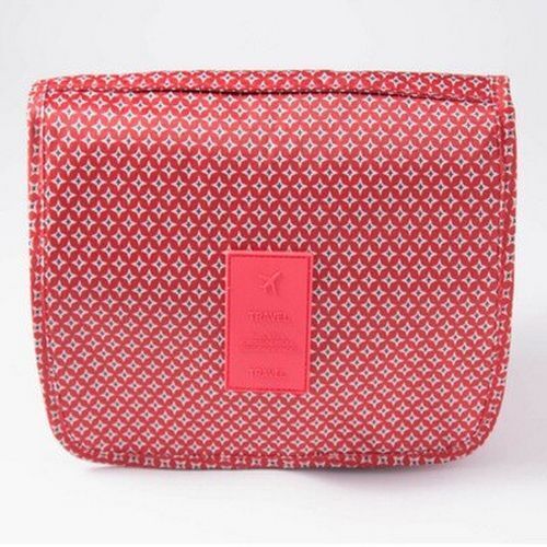 Solid Makeup Bag Toiletries Organizer Traveling Kit Cosmetic Purse 18.5*24*9.5CM