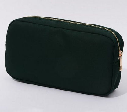 S-XL Embroidery Patch Toiletry Pouch Waterproof Storage Nylon Travel Makeup Bags