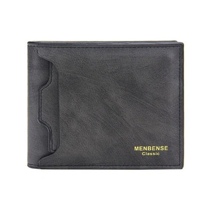 Men Money Bag Fashion Soft Leather Mini Card Holder Hasp Coin Pocket Slim Wallet