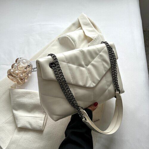 Winter Main Vintage PU Leather Chain Crossbody Bags Ladies Totes Shopping Bag