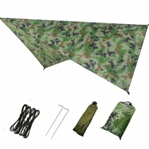 Hammock Tent Tarp Waterproof Camping Sunshade Portable 310*310/ 230*210/22*13CM