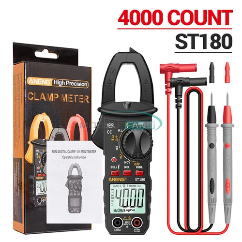 Clamp 4000-Count True RMS AC Current Capacitance-Multi-Tester Automotive ST180