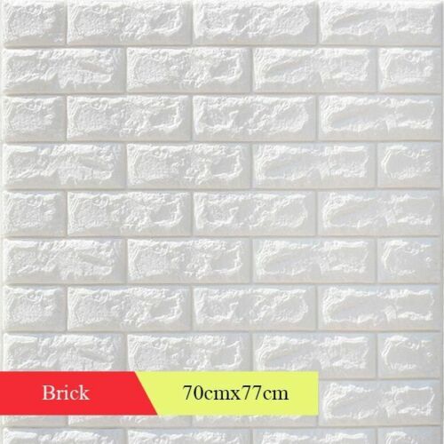 Brick Stickers Wall Decor 3D Living Room DIY Self-adhesive Waterproof Wallpapers