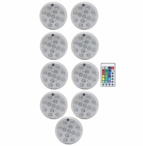 Swimming Pool Light 13 LED RGB Submersible Magnet Suction Cup Underwater Night