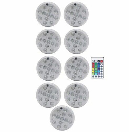 Swimming Pool Light 13 LED RGB Submersible Magnet Suction Cup Underwater Night