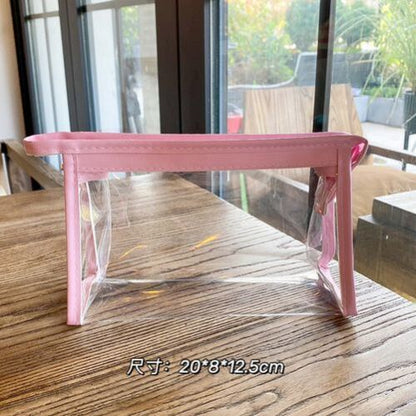 Transparent Cosmetic Bag Zipper Clear Makeup Purse Travel Toiletry Storage Pouch