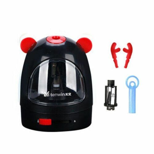 Electric Pencil Sharpener Adjustable Hand Crank Mechanical Knife Holder Station
