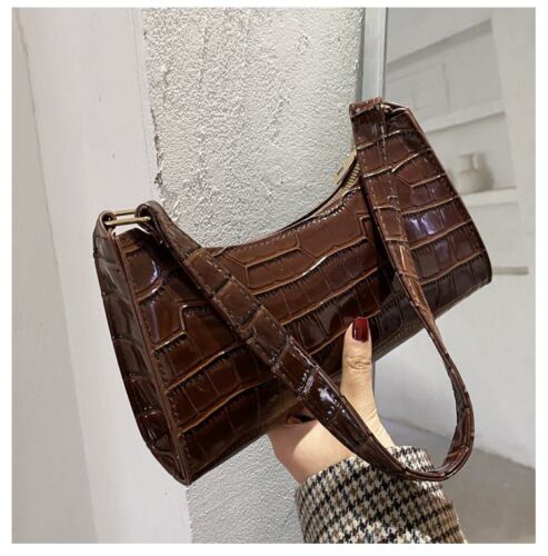 Handbag Crocodile Pattern Retro Shoulder Bag Shopping Synthetic Leather Handbags