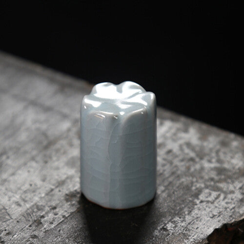 Porcelain Holder For Lid Of Tea Pot Gaiwan Creative Ruyao Crackle Glaze Rack