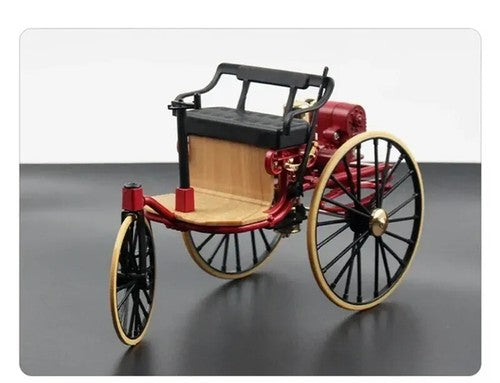 1:12 1886 Mercedes-Benz Patent Motor Alloy Classic Car Tricycle Model Toy Hobby