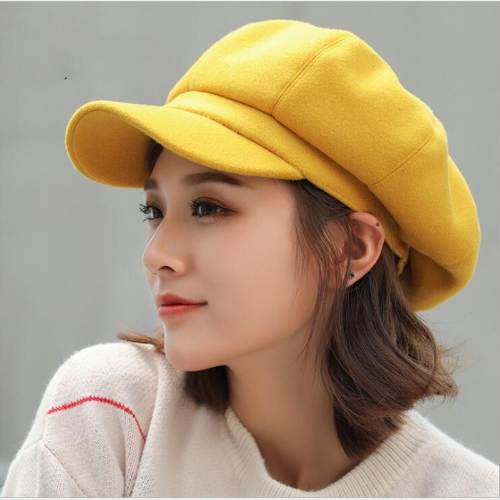 Caps New Arrive Women Newsboy Cap Baker Peaked Beret Driving Hat Sunscreen Hats