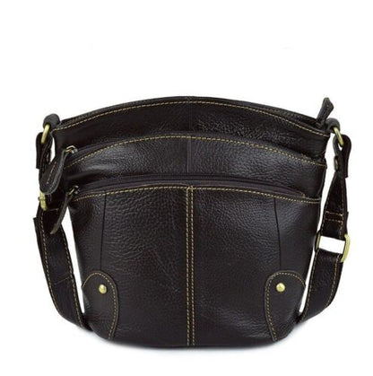 Cowhide Crossbody Bag Genuine Leather Small Messenger Bags Travelling Purse 1 PC