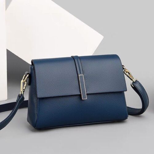 Genuine Leather Bag Fashion One Shoulder Messenger Square Crossbody Polyester