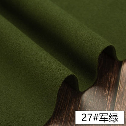 Fall Thick Solid Cashmere Imitation Wool Cloth Diy Coat Woollen Fabric Wide 57"