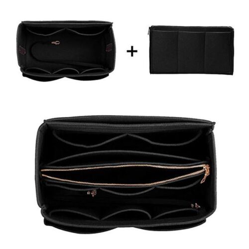 Make Up Organizer Insert Bags Handbag Felt Bag Zipper Traveling Cosmetic Purses