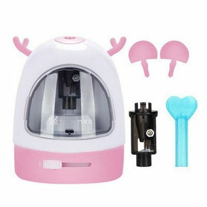 Electric Pencil Sharpener Adjustable Hand Crank Mechanical Knife Holder Station