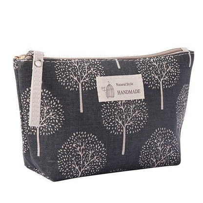 Travel Makeup Bag Organizer Plant Print Makeup Bag Wash Bag Pouch 20*8cm/21*13cm