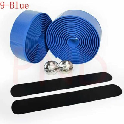 Bike Handlebar Tape Road Bicycle Camouflage Cycling Handle Cork Wrap Bar Plugs