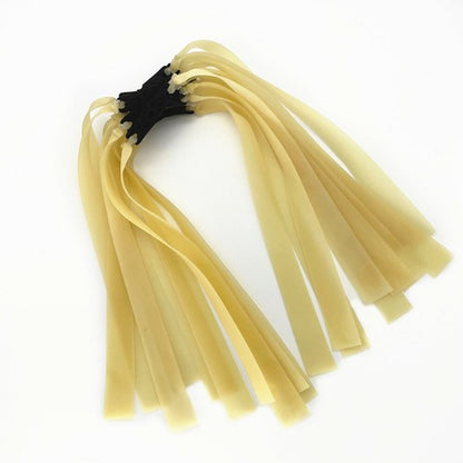10 Flat Rubber Bands Slingshot Hunting Catapult Replacement Elastic Tapered Band
