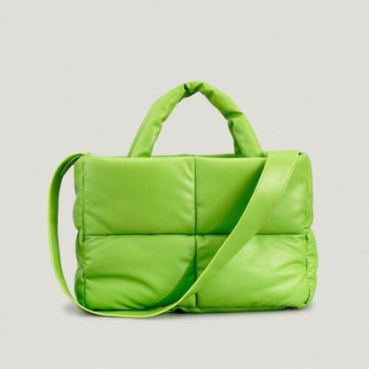 Shoulder Crossbody Bag Padded Tote Purse Handbag Cotton 30*24*8 CM Chain Handle