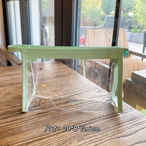 Transparent Cosmetic Bag Zipper Clear Makeup Purse Travel Toiletry Storage Pouch