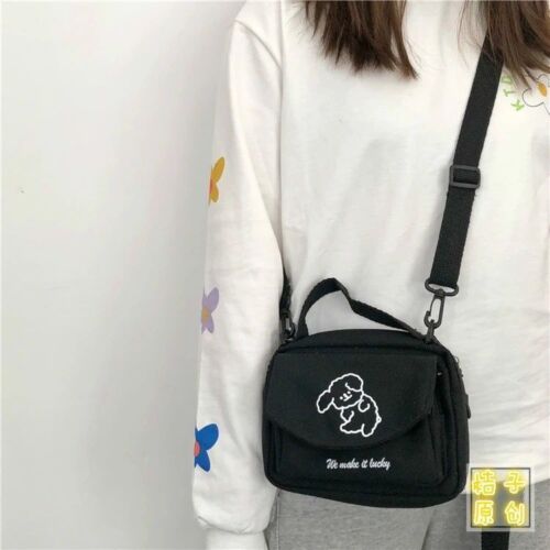 Bags Ladies Canvas Printed Cute Envelope Bag Student Shoulder Bag Evening Purse