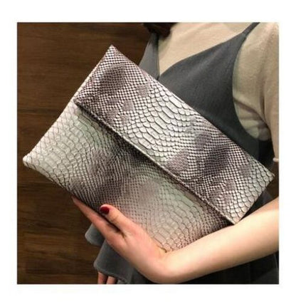 Snake Pattern Leather Crossbody Bag For Women Messenger Bag Shoulder Bag Handbag