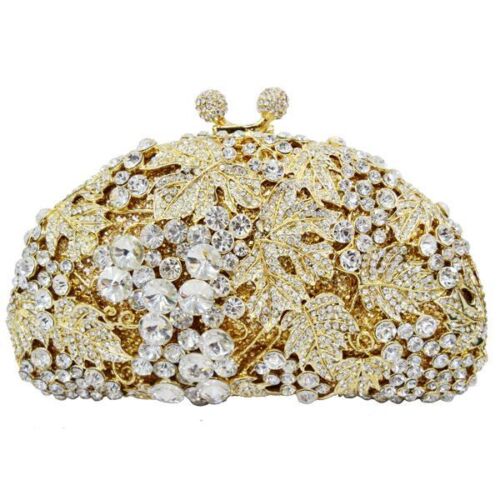 Crystal Clutch Evening Bags Animal Pattern Sparkly Diamond Pochette Purse Women